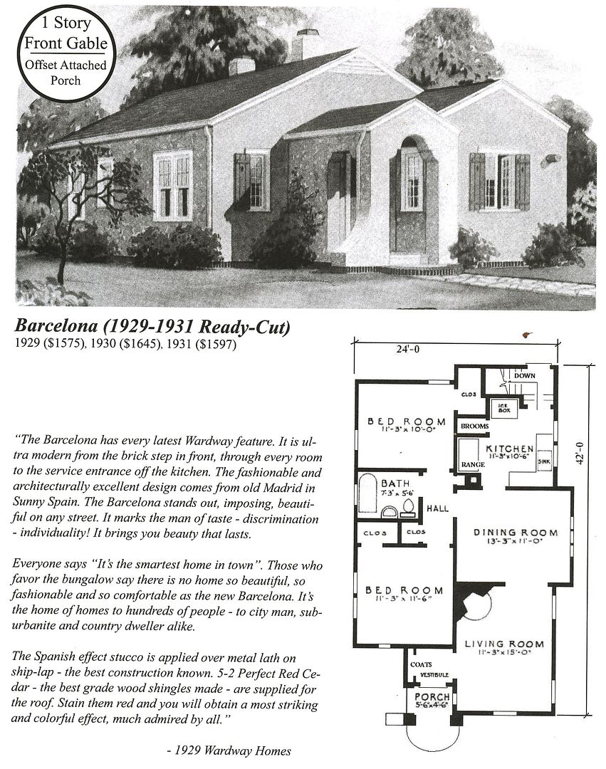 Did you know Montgomery Ward sold Spanish Villa kit homes?
