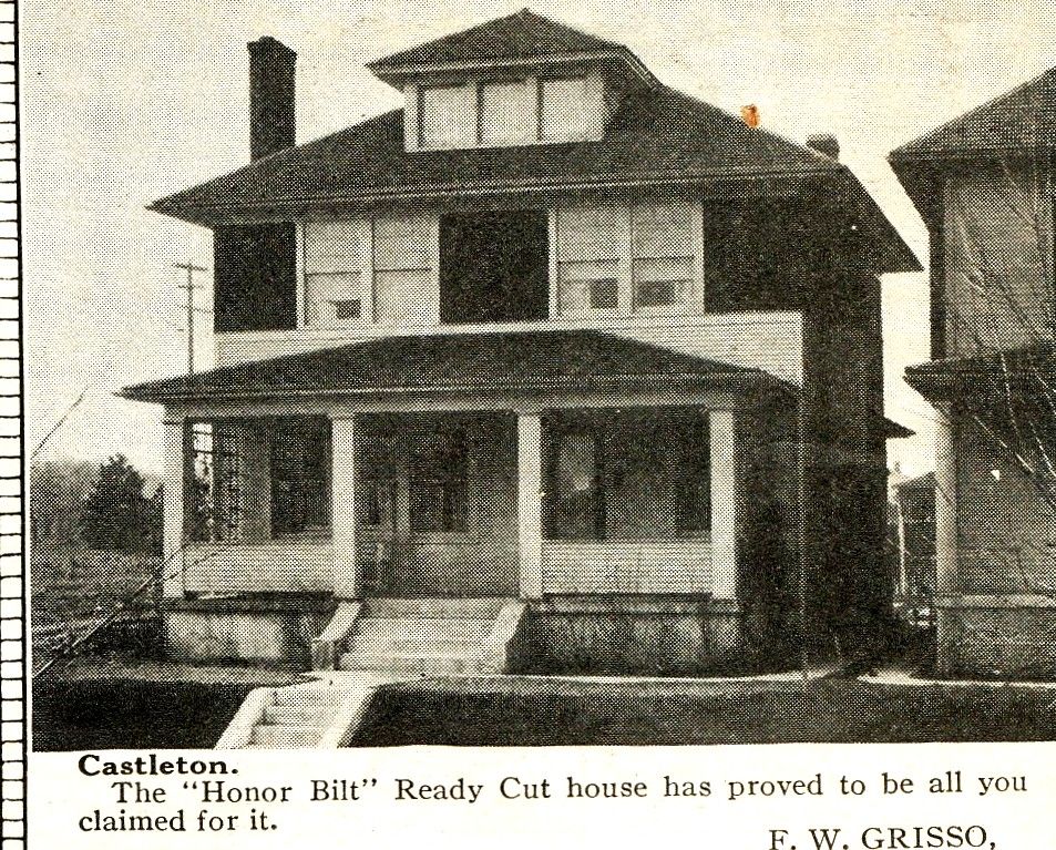 This Castleton was featured in the 1924 Sears Modern Homes catalog. 