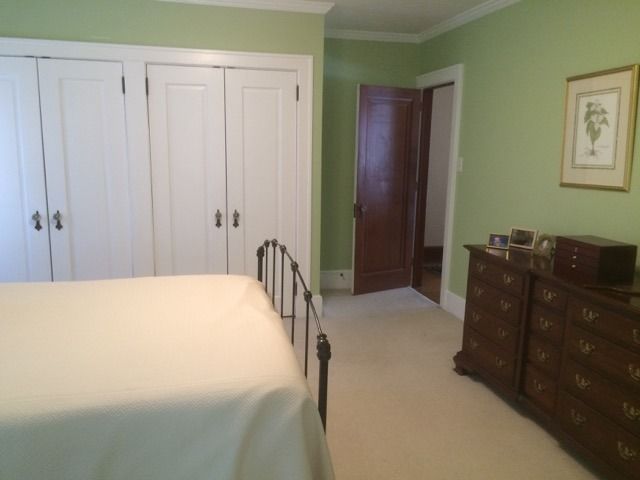 Another view of the master bedroom, looking toward the hallway. 