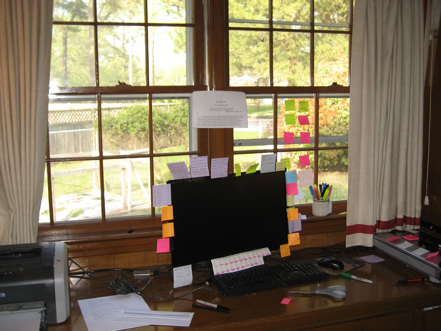 If there was a single word that could be used to describe this mess, it might be post-it notes.