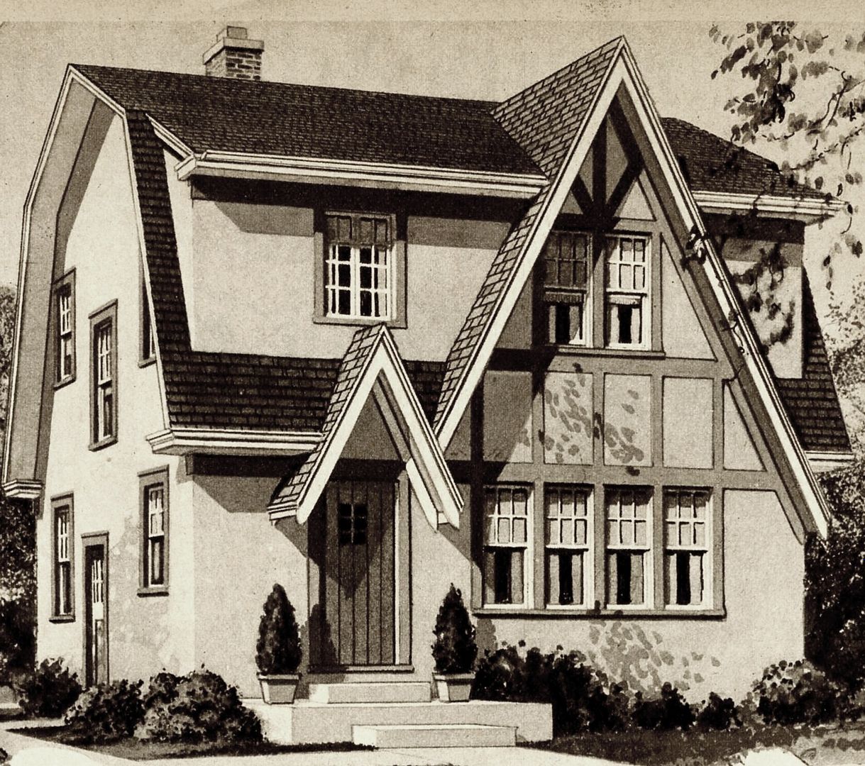 The Cranford was another house offered only in the Wardway catalog (1927).