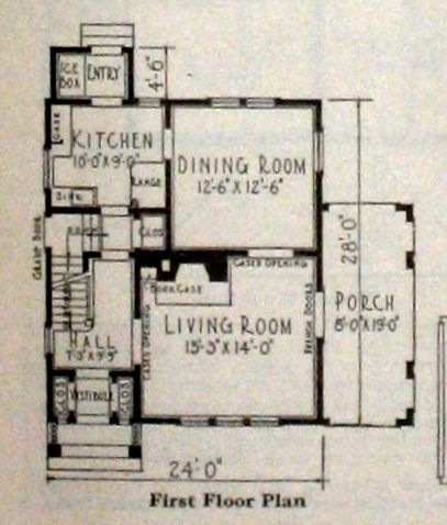 Its a bit grainy, but you can see the floorplan here.
