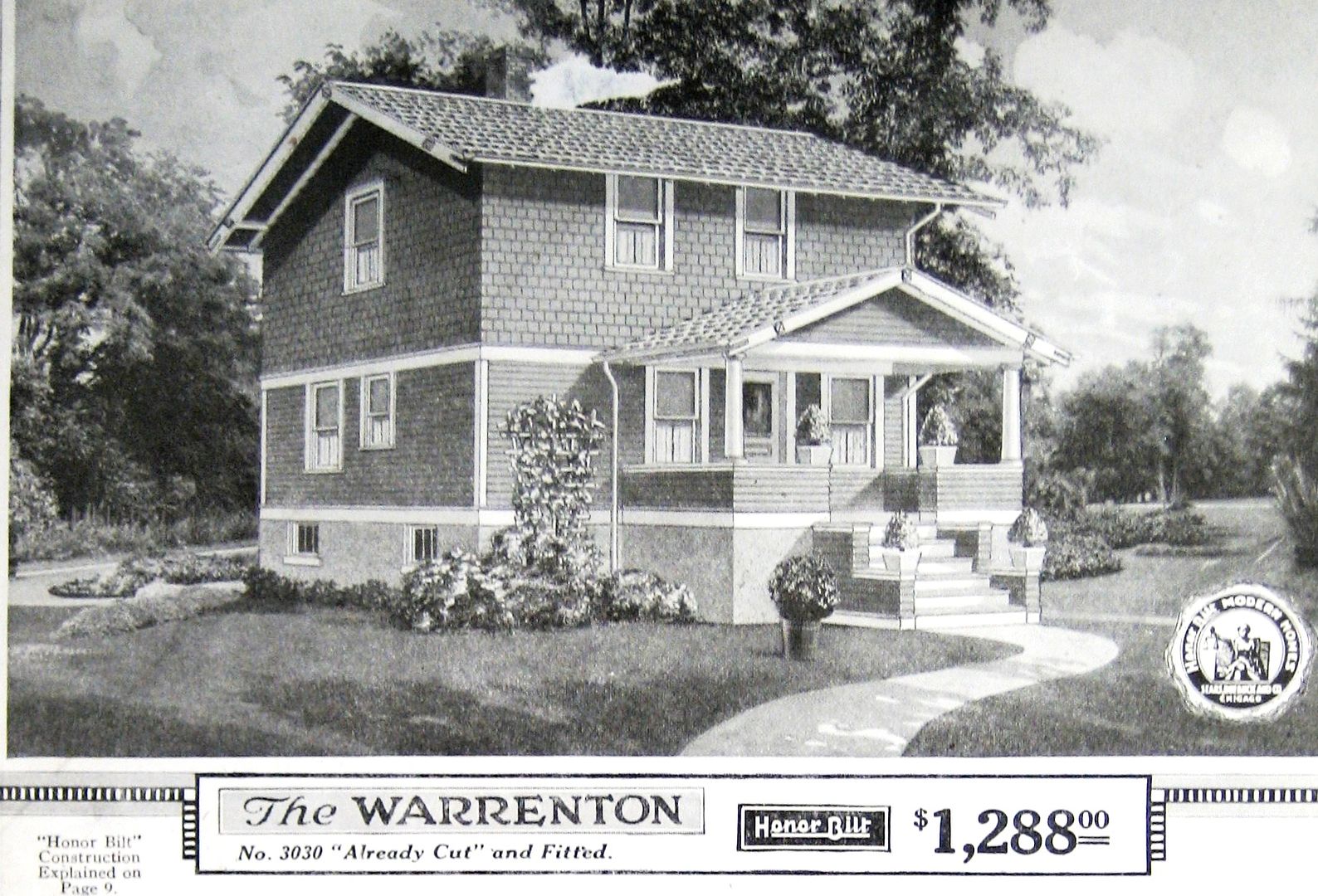 One of the eight models offered in Carlinville was The Warrenton.