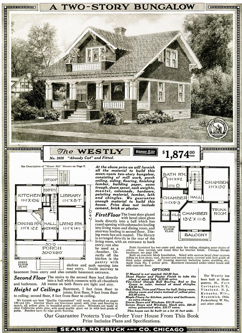 Another hugely popular house was the Sears Westly (1919).