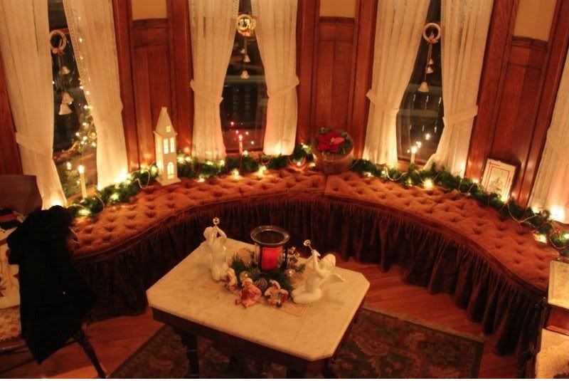 Inside, Tom and Barry have done a beautiful job of decorating the house for the holidays. 