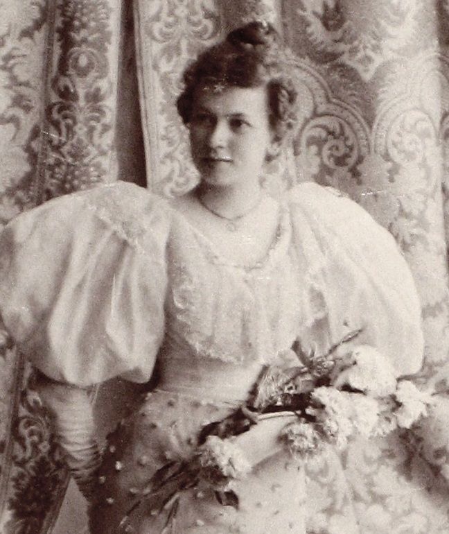 Close-up of Addie in 1894.