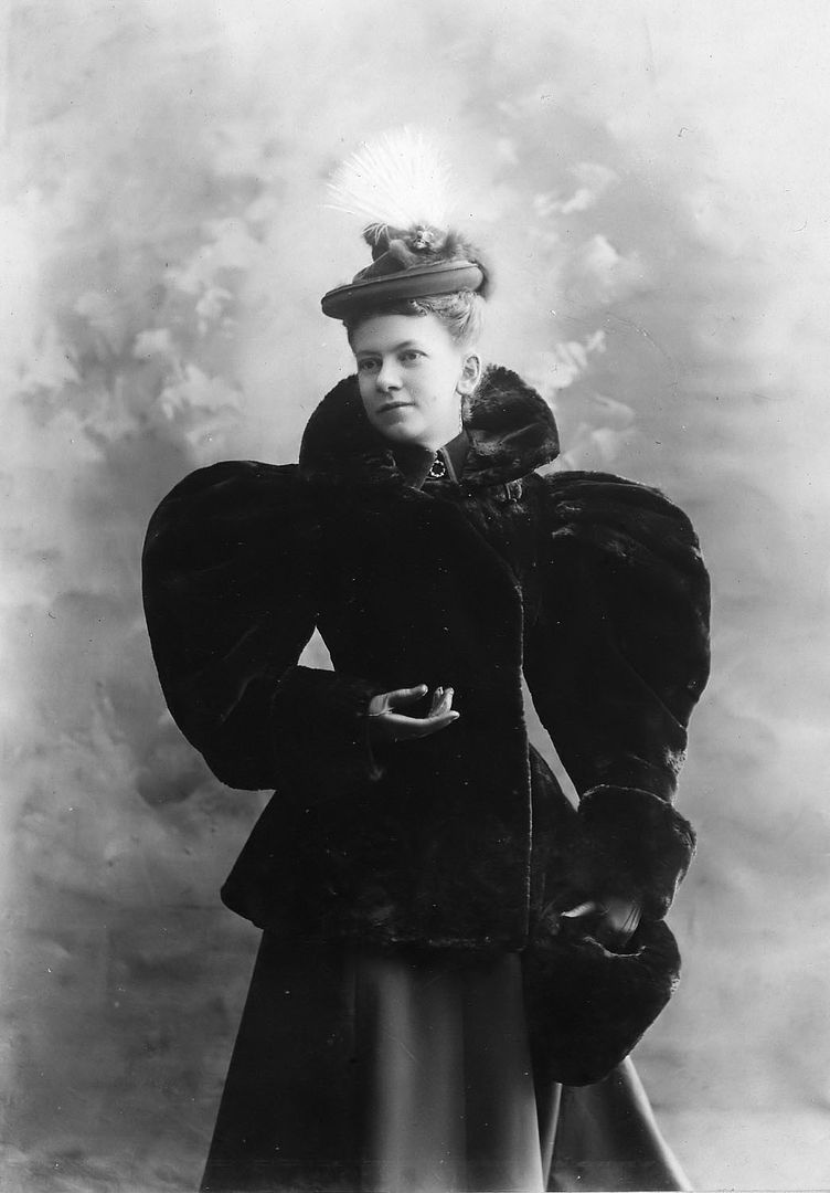 This photo, taken in 1894, really showcases Addies elegance and sophistication. She came from a wealthy family. 