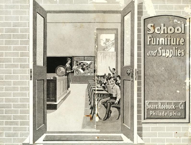 In 1909, Sears issued their first specialty catalog, devoted to school supplies.