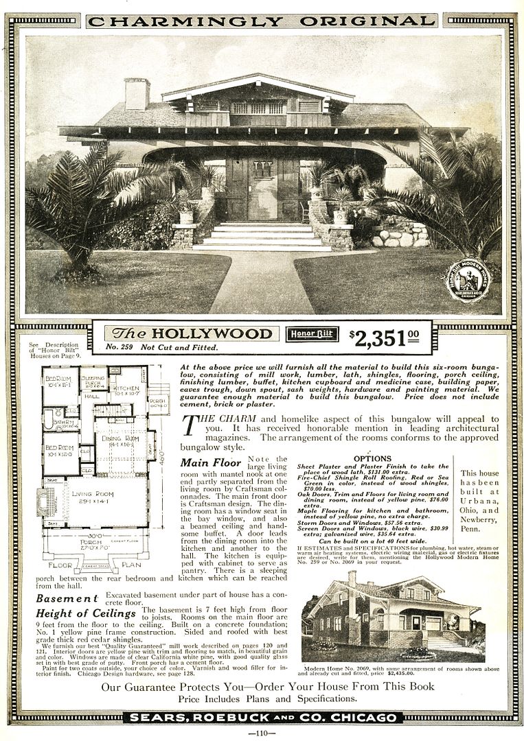 The Hollywood was offered in two different styles.