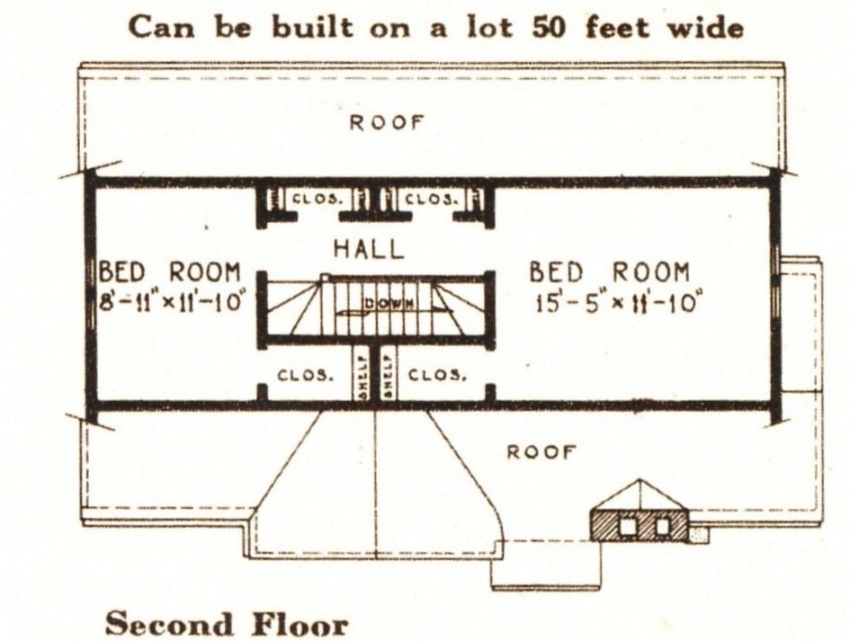 Floor plan of the first floor