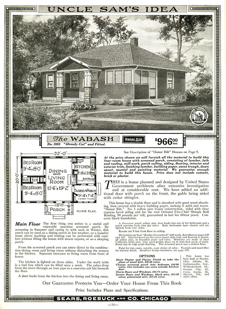 Sears Wabash, as seen in the 1920 catalog.