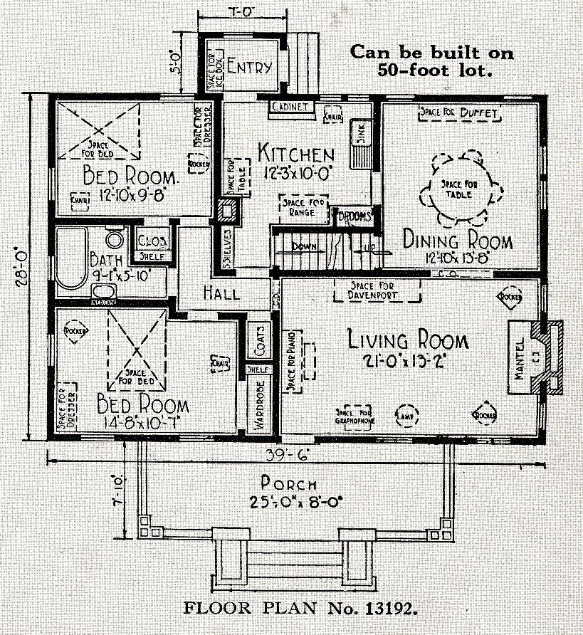 The Elsmore came in two floor plans