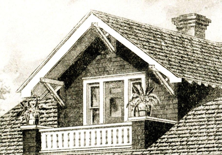 Close-up of the dormer on the Sears Westly