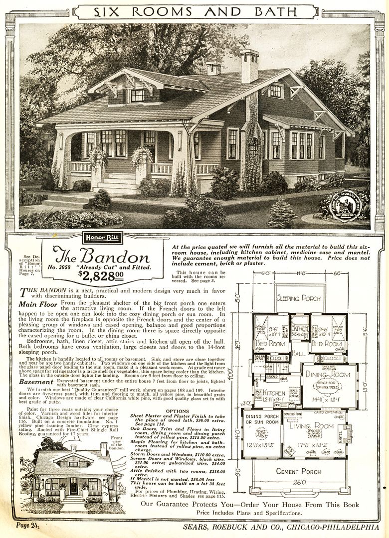 The Bandon was not a popular house for Sears. 