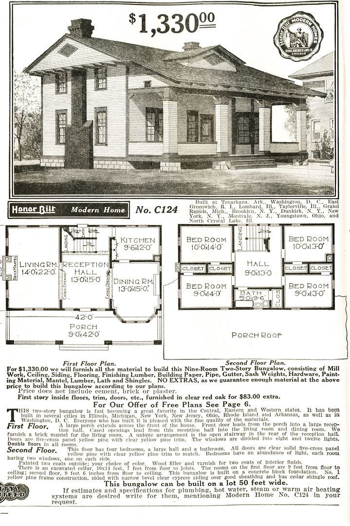 The original catalog page, featuring #124 (1916).