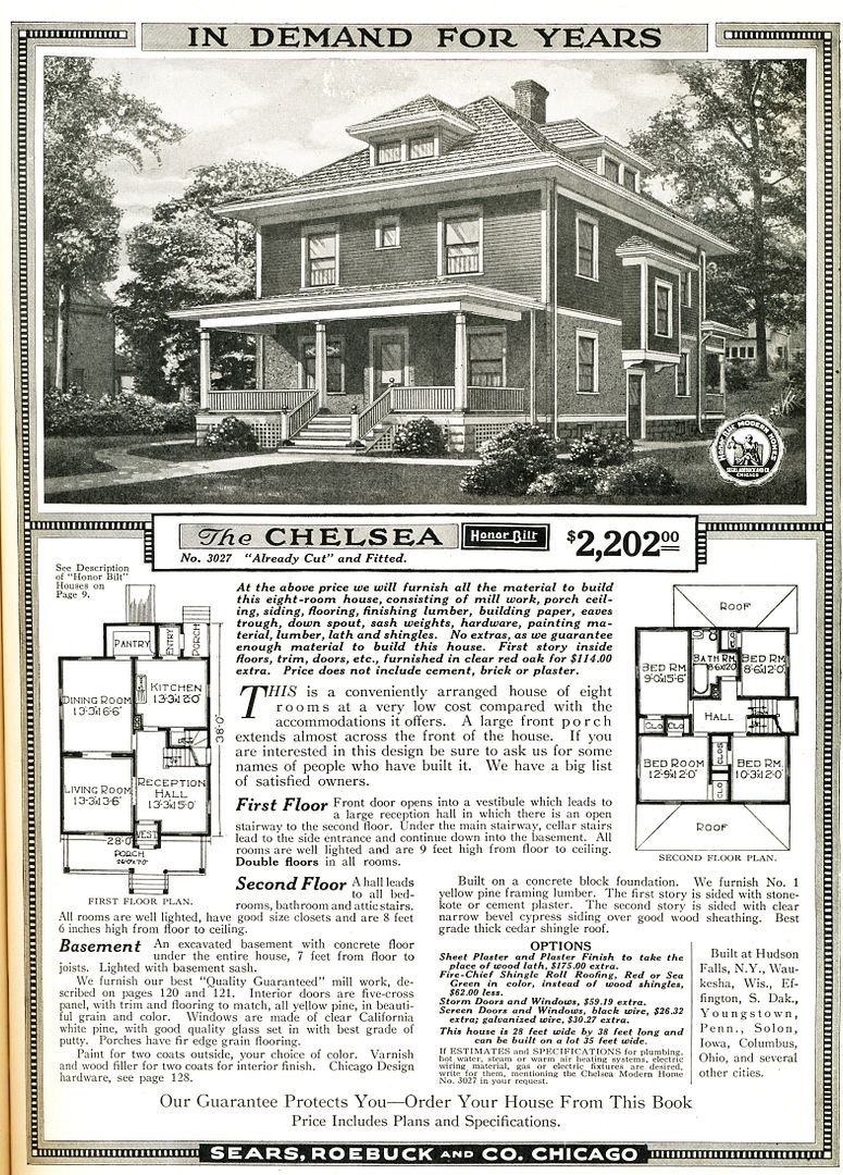 Sears Chelsea from the 1919 Sears Modern Homes catalog