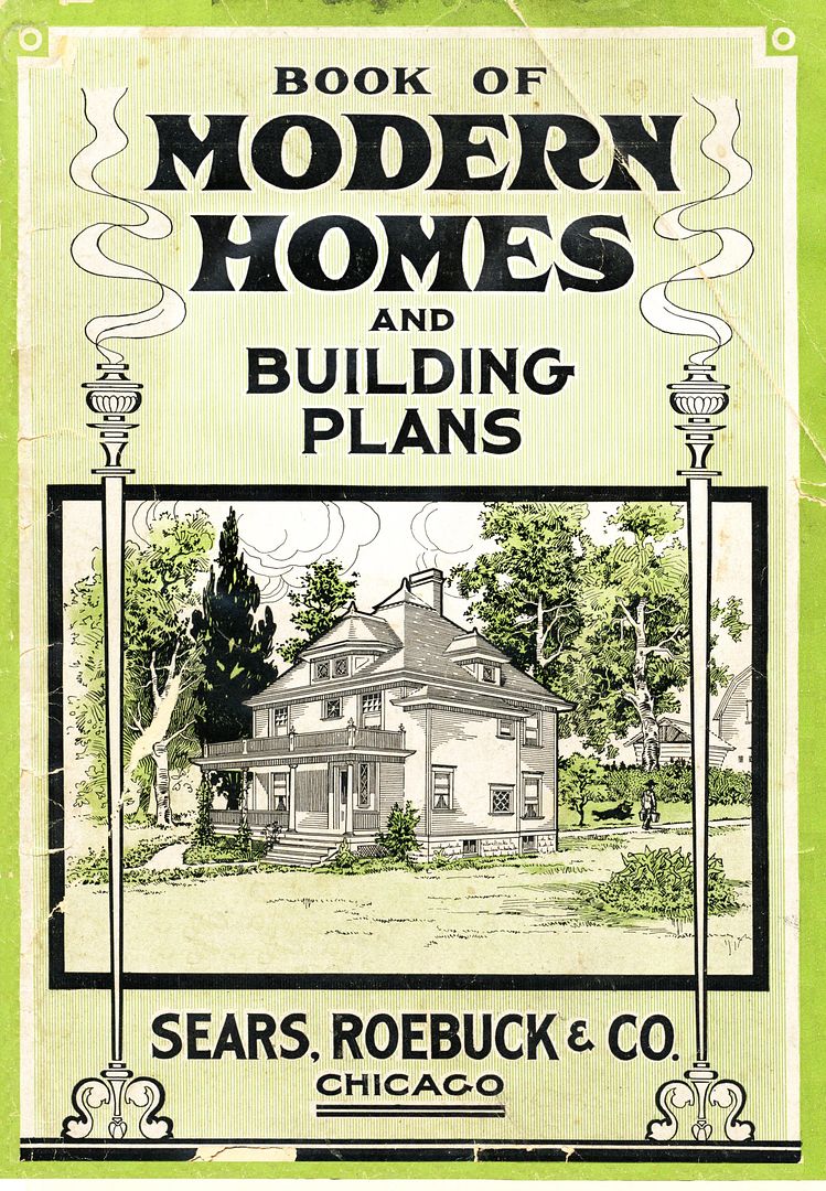 Sears retired from his own company in 1908, which was the same years that Sears issued its first Sears Modern Homes catalog (shown above). 