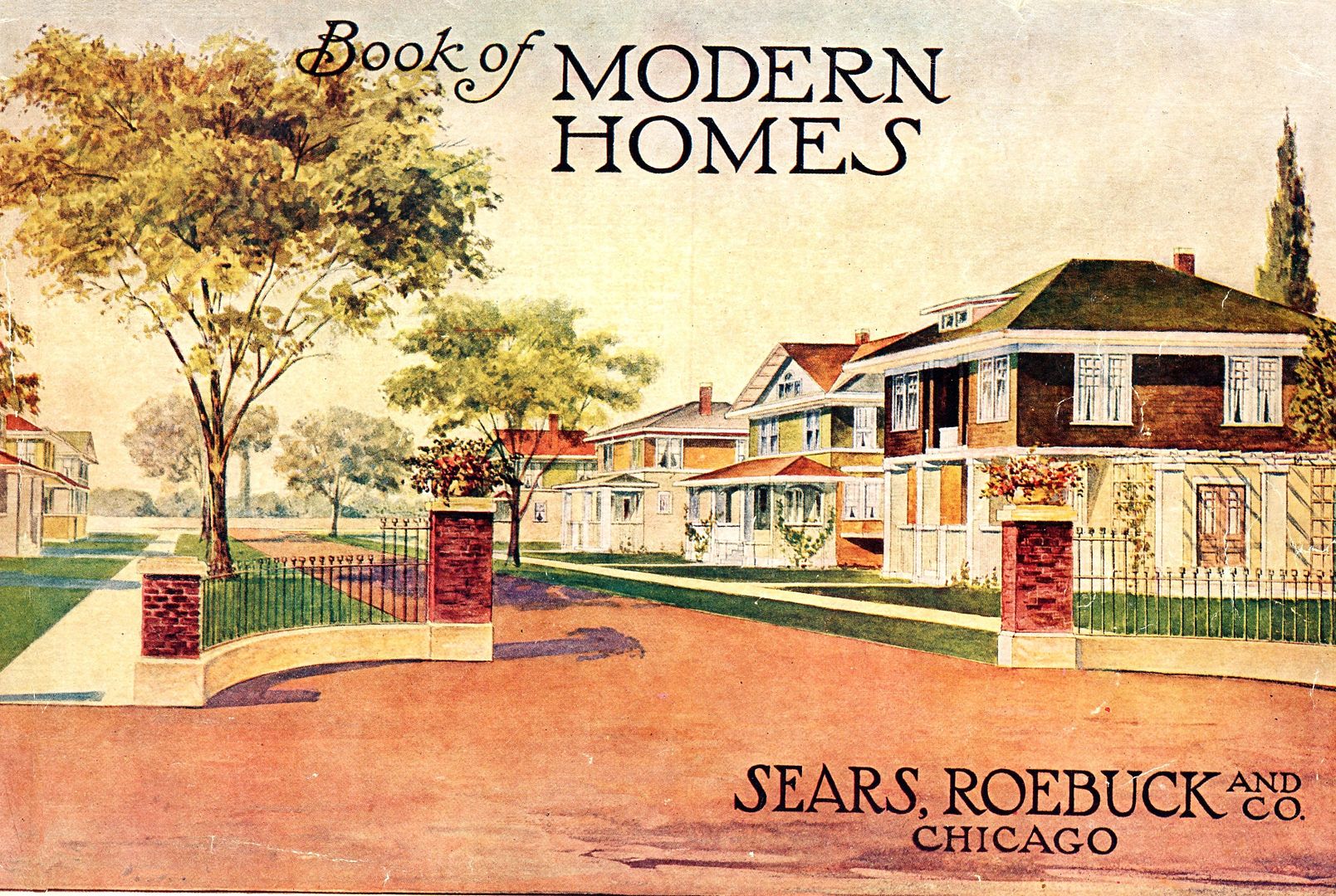 I found Modern Home #112 in my copy of the 1910 Sears Modern Homes catalog. This is a very rare catalog, and probably one of the more valuable catalogs. 