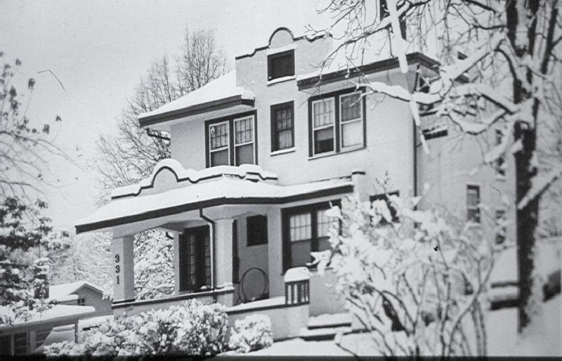 Vintage photo of a Sears Alhambra in the St. Louis area. Later on in life, the dormer was amputated due to leak issues. The parapet around the front porch was also lost during surgery. Very sad.