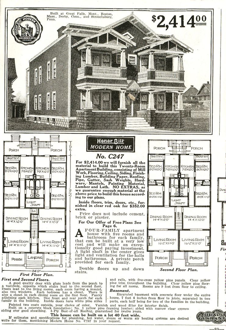 From the 1916 Sears Modern Homes catalog.