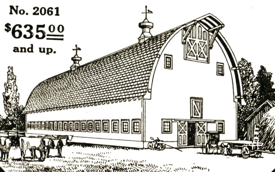 The Cyclone Barn was a very popular item for Sears (shown here in the 1920 catalog). 