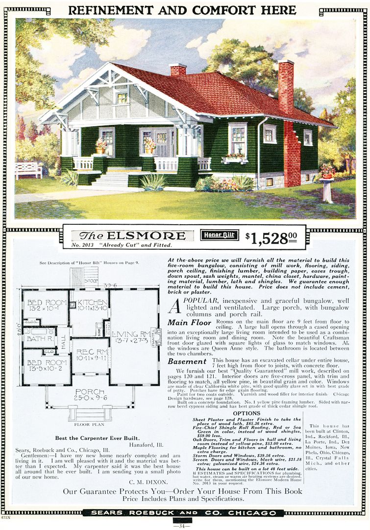 Sears Elsmore was another very popular house for Sears.