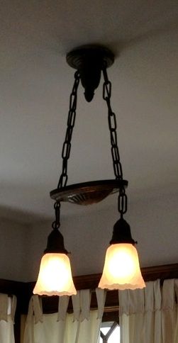 And theres an original light fixture in one of the bedrooms.