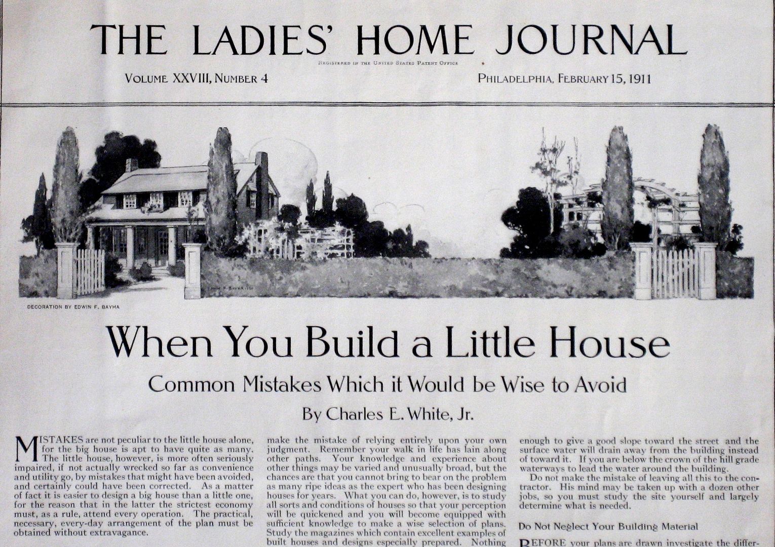 The magazines pages were filled with articles on how to buy a nice house. 