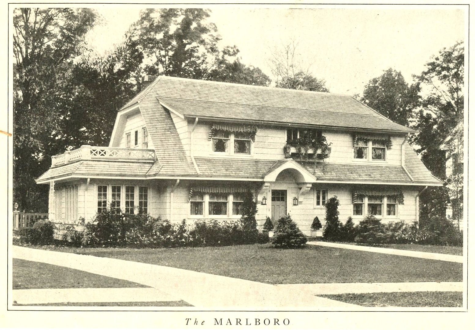 Even closer to my house in Waterview is this kit home, The Marlboro. This house is not a Sears House, but it was sold by another mail-order company known as Lewis Manufacturing. The Marlboro was their biggest model, and we have one on High Street in Waterview!  