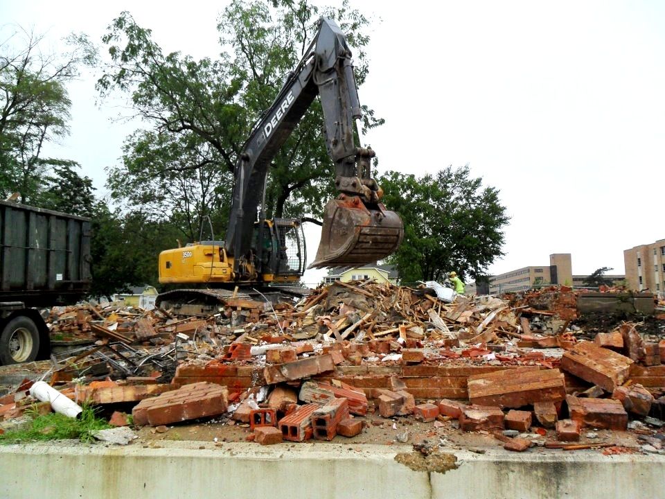 On Friday, August 11, 2012, it was reduced to a pile of rubble in no time at all. 