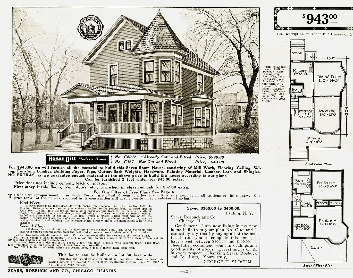 The Sears Maytown as seen in the 1916 Sears Modern Homes catalog