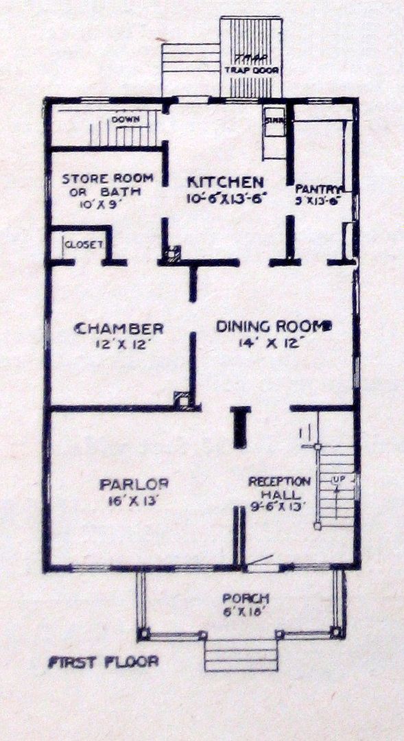 The first floor of the house
