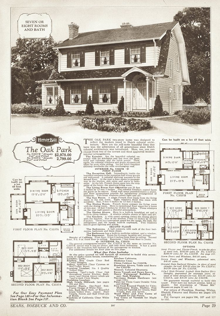 The Oak Park is a Dutch Colonial offered by Sears in the late 1920s and into the 30s.