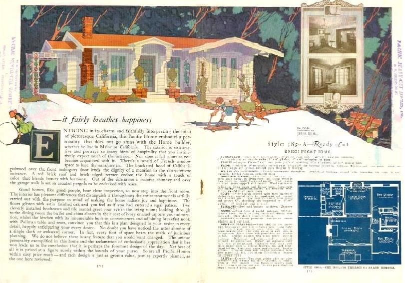 Oopsie. Heres another one. This is Pacific Ready Cut Homes Moderl #385. Gosh, it looks just like a Del Rey too!