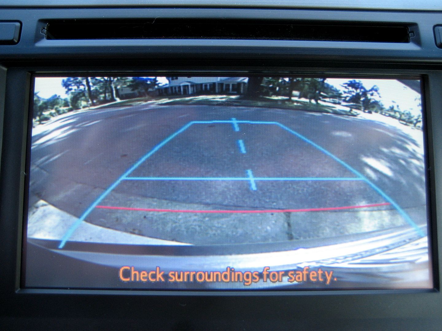 A back-up camera lets you see what youre getting ready to plow down.