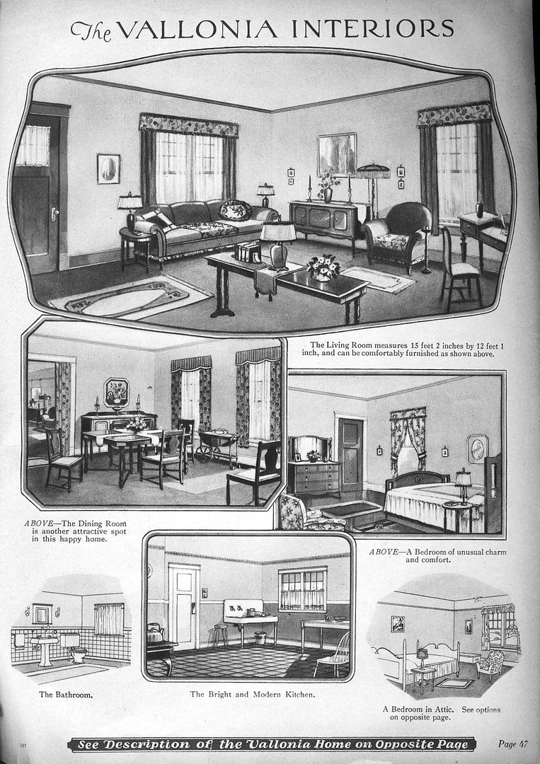 Check out the interiors, as shown in the 1928 catalog. 