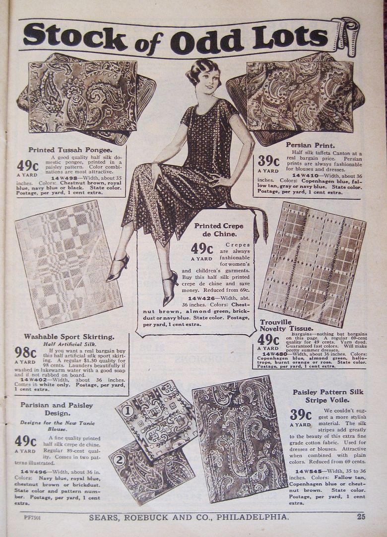 Another page from this employee newsletter. Note - this is not an advertisement for dresses, this is an ad for FABRIC. It was expected that women would sew their own clothes (and that men could build their own homes). It was a different time in American history. 