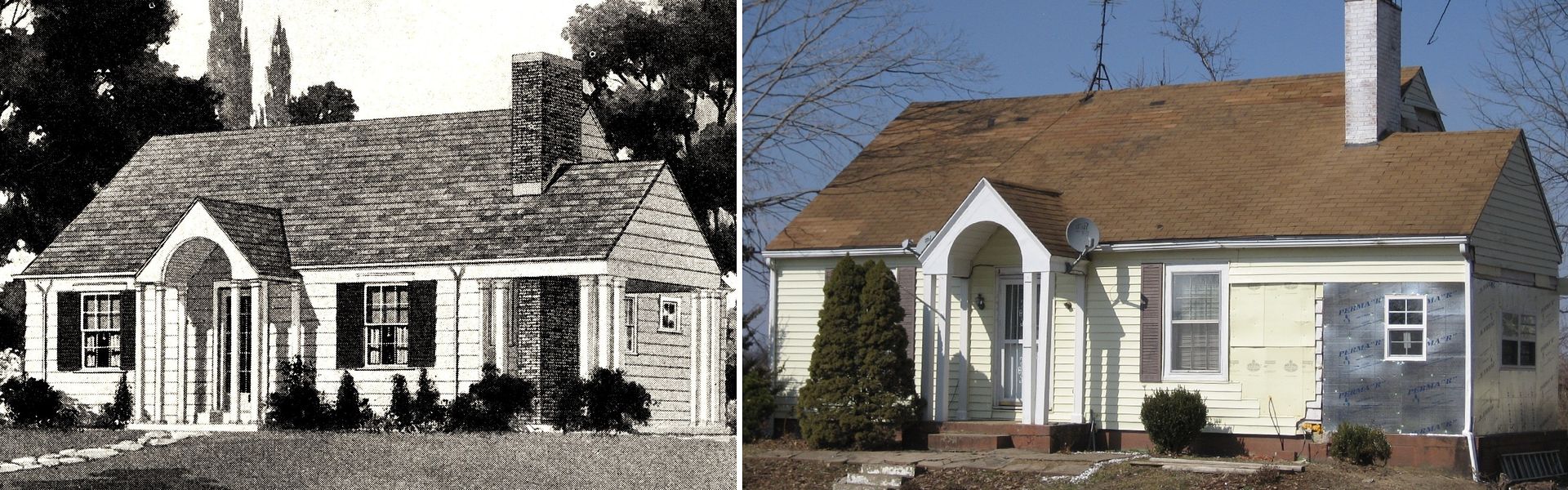 Comparison of the two houses. 