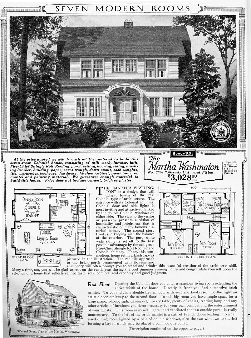 The Martha Washington is one of my favorite Sears Homes. (1921 catalog)