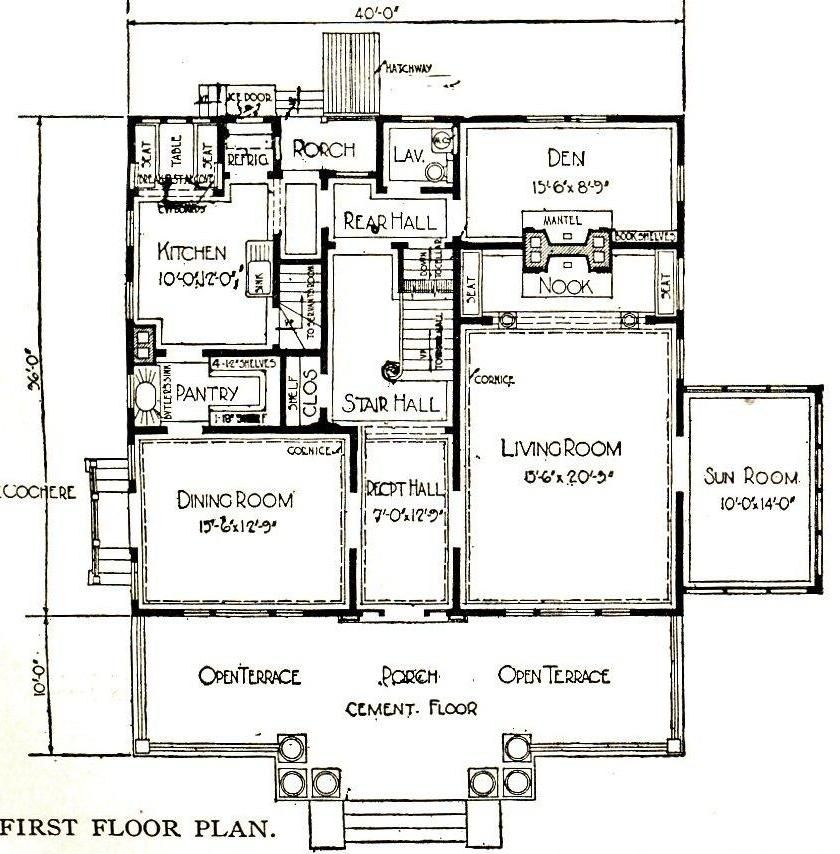 The Magnolia had more than 2,900 square feet (as built). The first floor was pretty busy. 