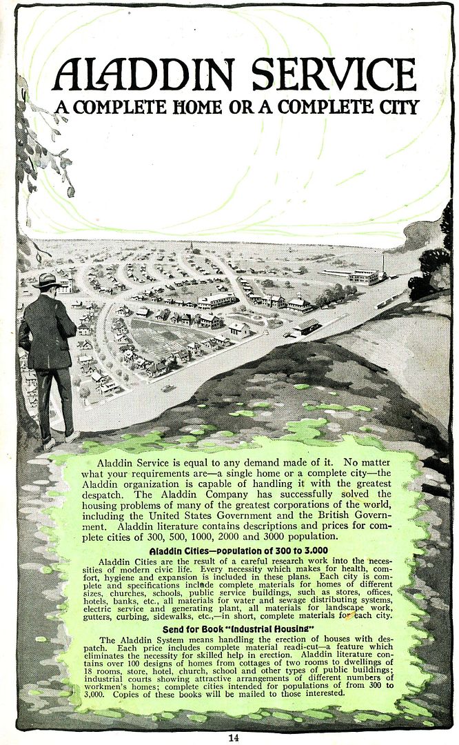 Aladdin also sold entire cities of their kit homes, and their mill was in Wilmington, which would explain why there are so many Aladdin kit homes in North Carolina.