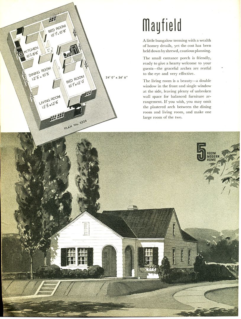 The Berwyn was one of a handful of houses that made it into the very last Sears Modern Homes catalog (1940). 