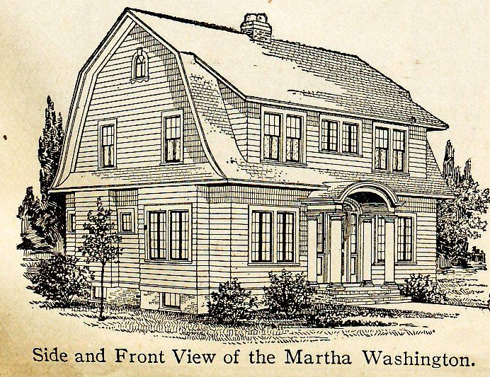 A side view of the Martha Washington, as seen in the 1921 catalog.