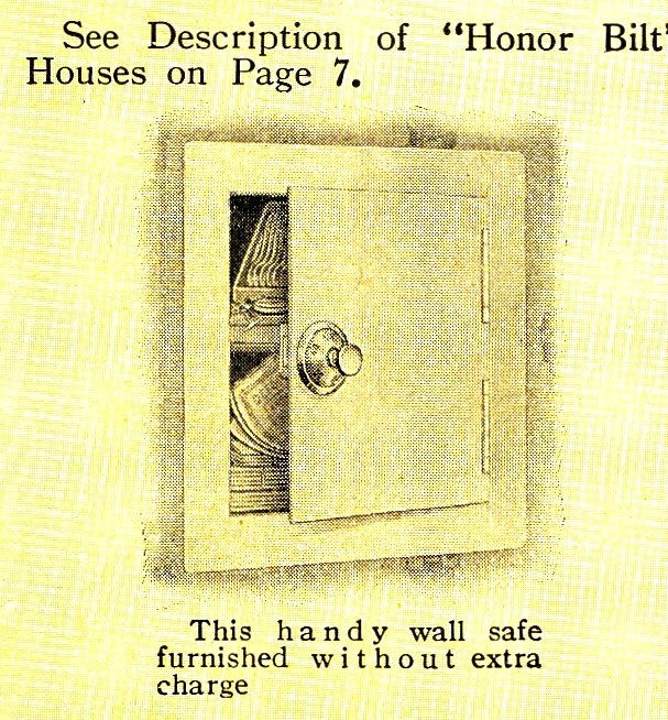This was the only house Sears offered that showcased the optional wall safe. 