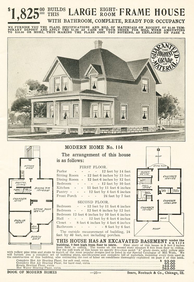 The Concord appeared in the very first Sears Modern Home catalog (1908). 