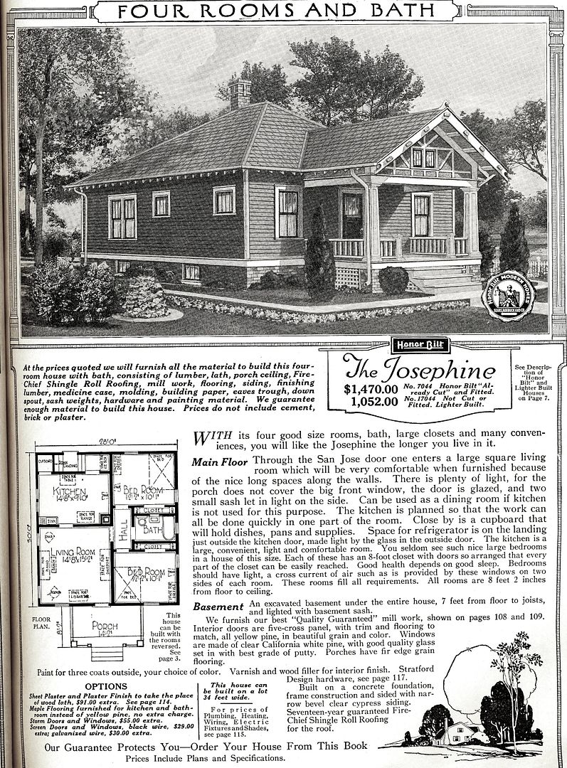 The Josephine, as shown in the 1921 catalog. 