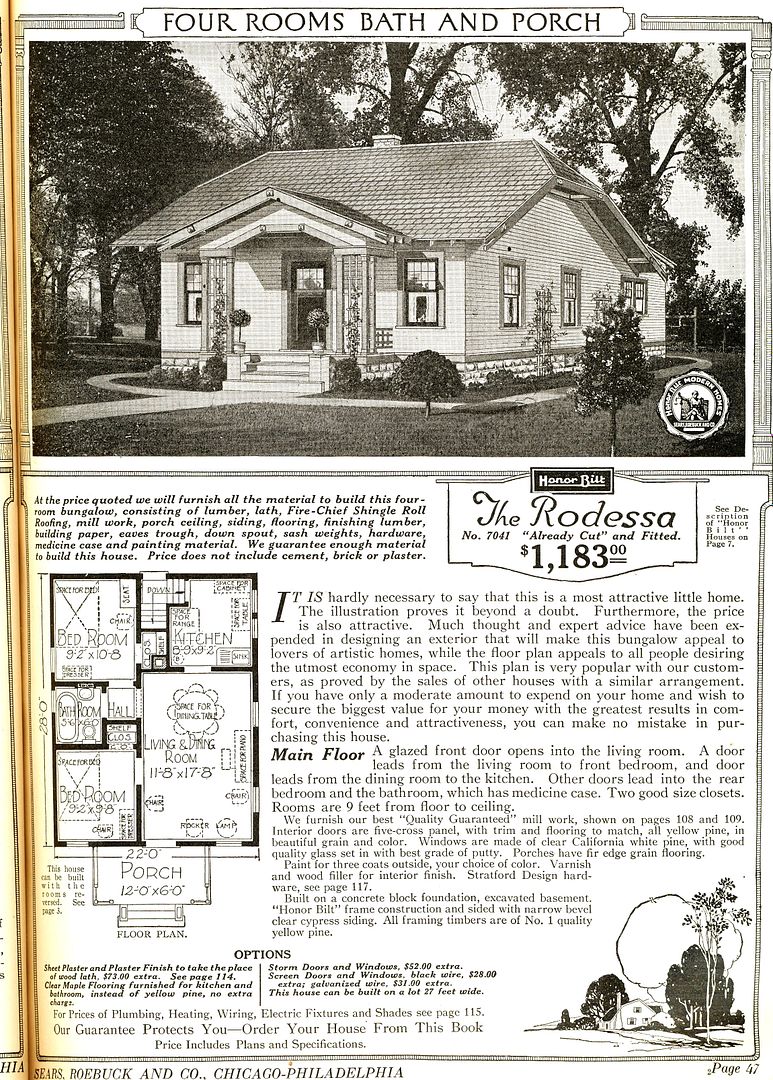 Sears Rodessa was a cute, but distinctive house (1921). 