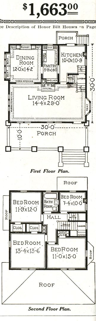 A close-up of the floor plan shows it was a spacious home.