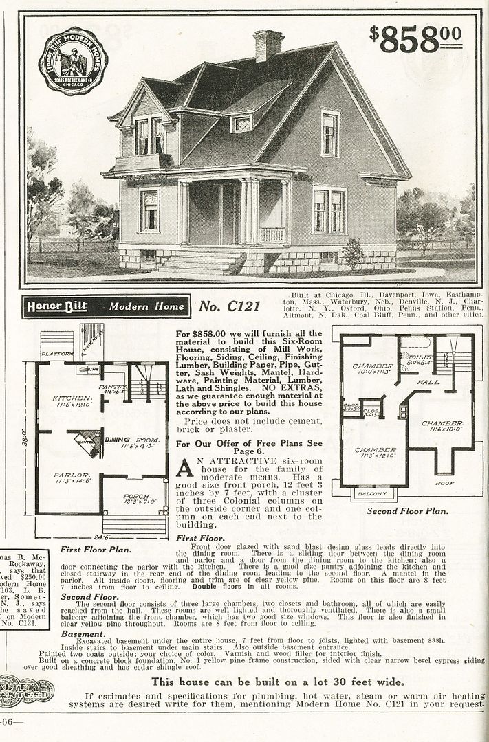 The Sears Altona, as shown in the 1916 Sears Modern Homes catalog