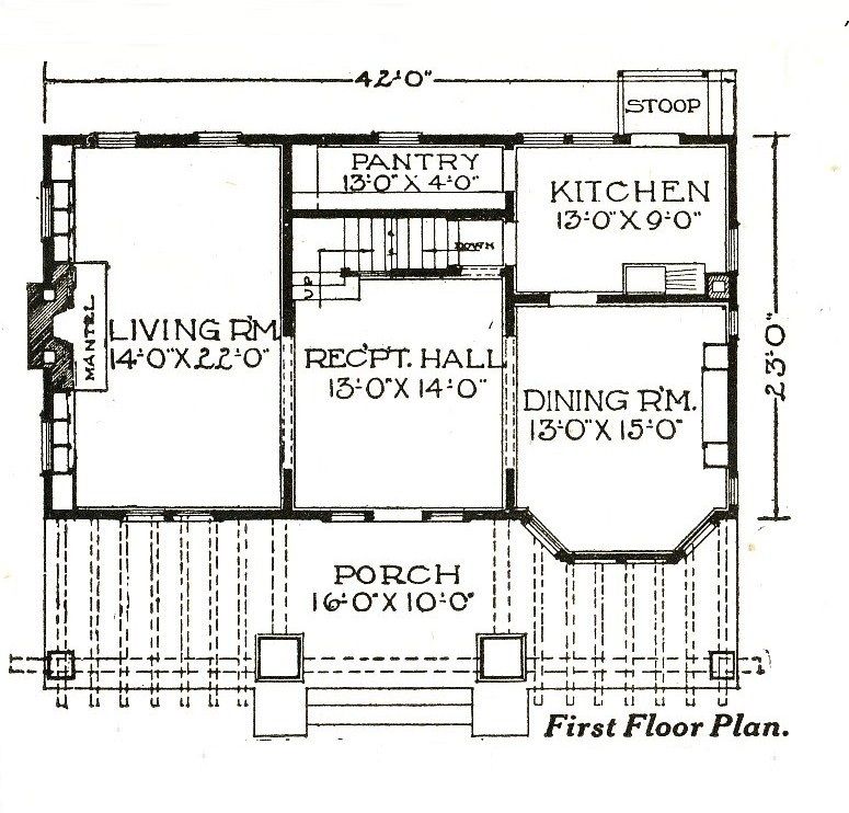 Floorplan for the Sears Milton